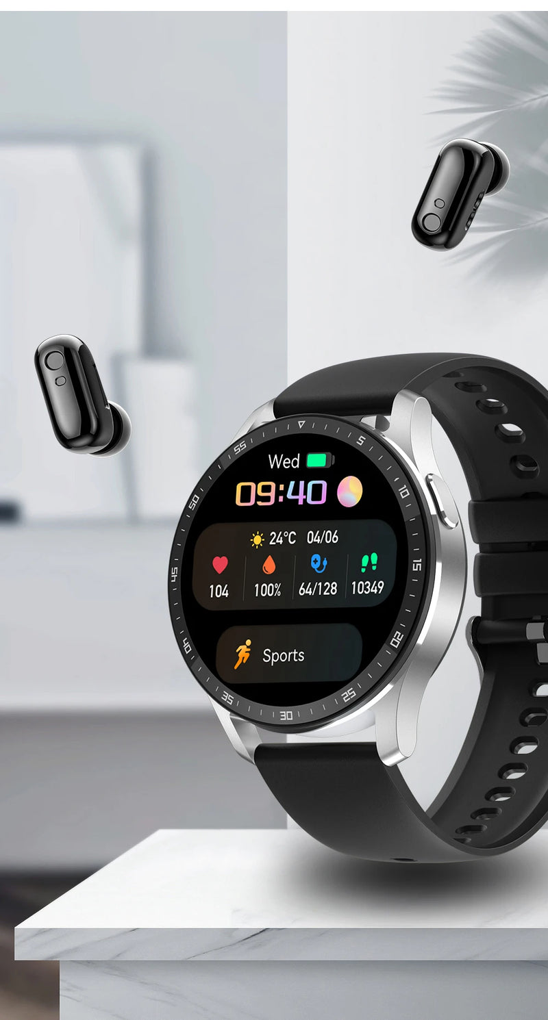 Relógio inteligente - smartwatch X7 2 em 1 com fones de ouvido tws bluetooth- monitor de frequência cardíaca - pressão arterial - oxímetro -  esportes - relógio fitness - APP Fitpro