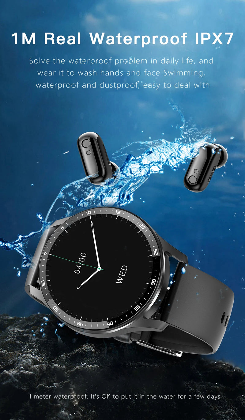 Relógio inteligente - smartwatch X7 2 em 1 com fones de ouvido tws bluetooth- monitor de frequência cardíaca - pressão arterial - oxímetro -  esportes - relógio fitness - APP Fitpro